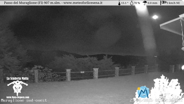 time-lapse frame, Passo del Muraglione webcam