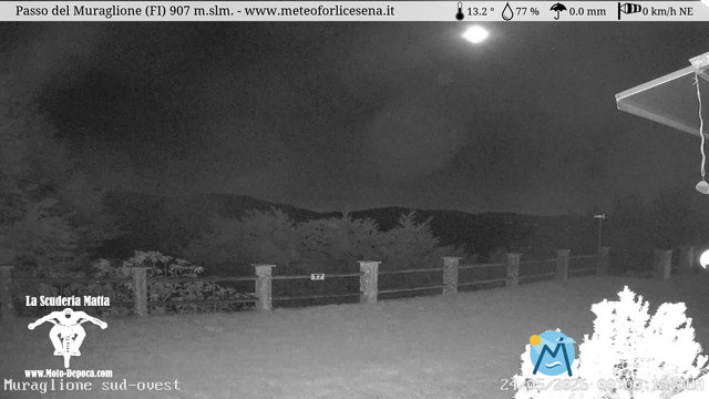 time-lapse frame, Passo del Muraglione webcam
