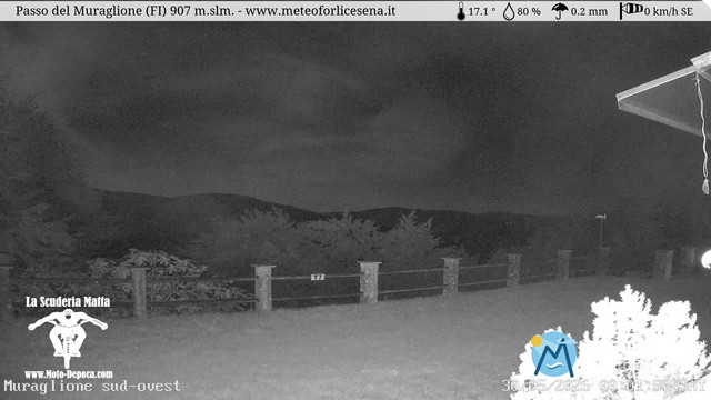 time-lapse frame, Passo del Muraglione webcam