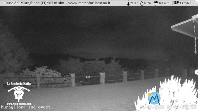 time-lapse frame, Passo del Muraglione webcam