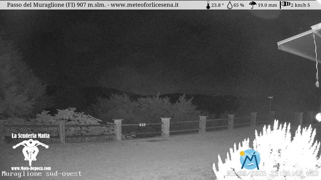 time-lapse frame, Passo del Muraglione webcam