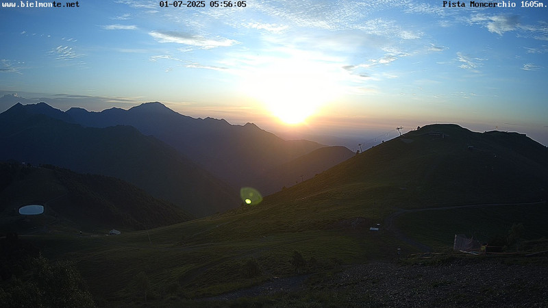 time-lapse frame, Bielmonte Monte Marca est webcam