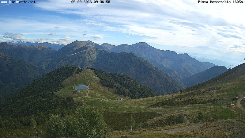 view from Bielmonte Monte Marca est on 2026-09-05