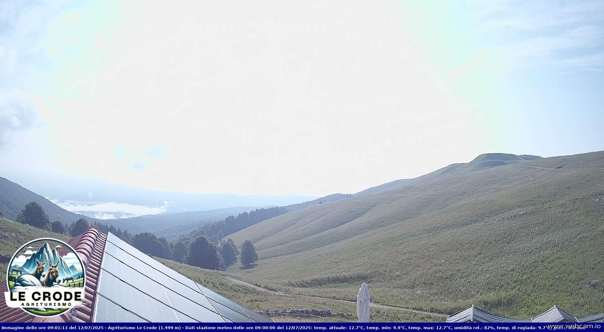 time-lapse frame, Agriturismo Le Crode - M. Pizzoc (TV) - 1499 m webcam