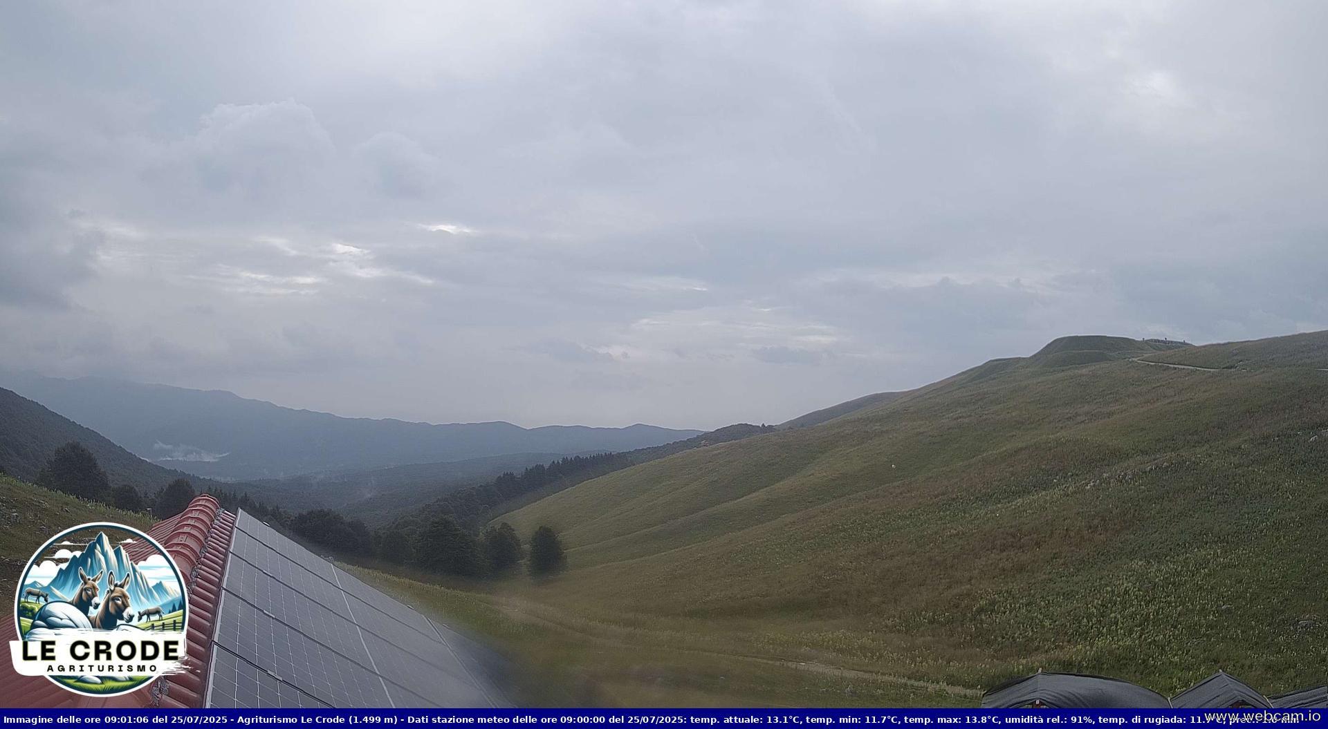 time-lapse frame, Agriturismo Le Crode - M. Pizzoc (TV) - 1499 m webcam