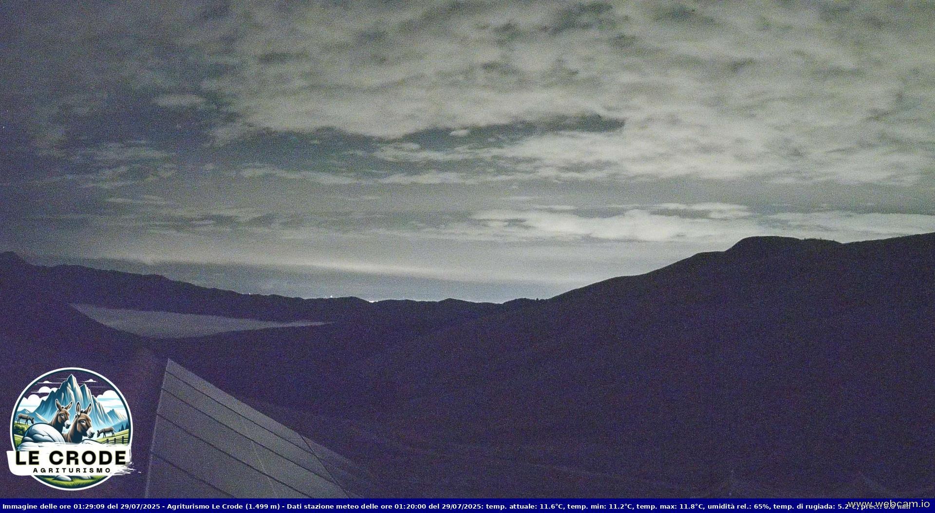 time-lapse frame, Agriturismo Le Crode - M. Pizzoc (TV) - 1499 m webcam