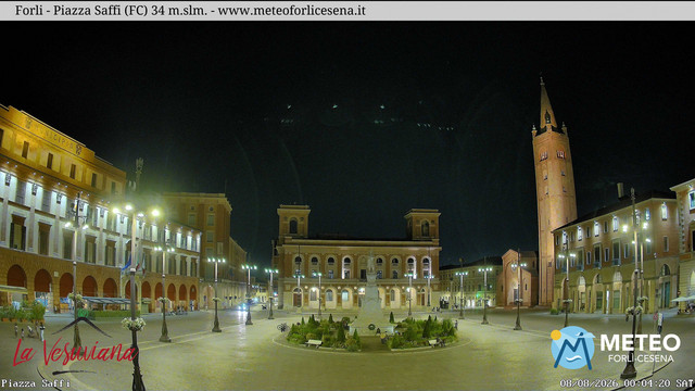time-lapse frame, Forlì - Piazza Saffi webcam