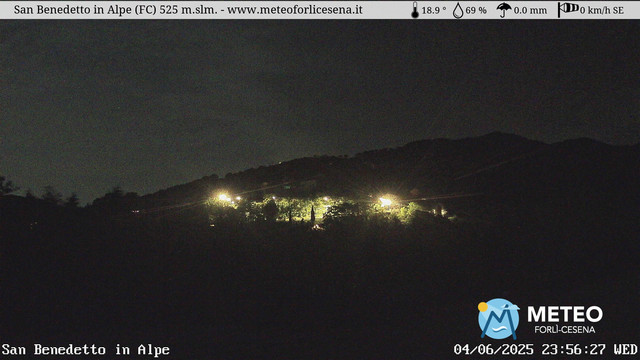 time-lapse frame, San Benedetto in Alpe webcam