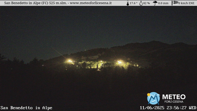 time-lapse frame, San Benedetto in Alpe webcam