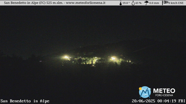 time-lapse frame, San Benedetto in Alpe webcam