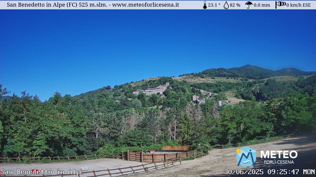 time-lapse frame, San Benedetto in Alpe webcam