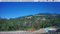 view from San Benedetto in Alpe on 2025-07-01