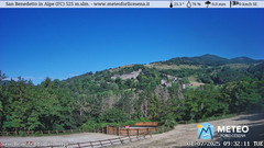 view from San Benedetto in Alpe on 2025-07-01