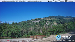 view from San Benedetto in Alpe on 2025-07-01