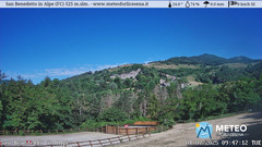 view from San Benedetto in Alpe on 2025-07-01