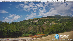 view from San Benedetto in Alpe on 2025-07-01