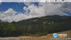 view from San Benedetto in Alpe on 2025-07-07