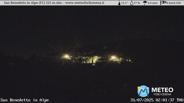 time-lapse frame, San Benedetto in Alpe webcam