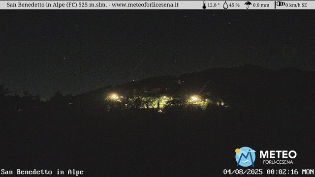 time-lapse frame, San Benedetto in Alpe webcam