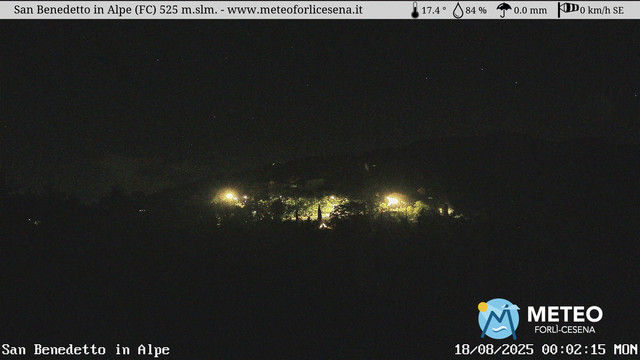 time-lapse frame, San Benedetto in Alpe webcam