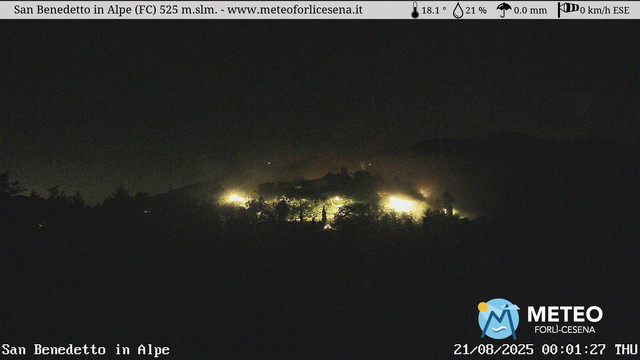 time-lapse frame, San Benedetto in Alpe webcam