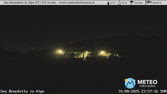 time-lapse frame, San Benedetto in Alpe webcam