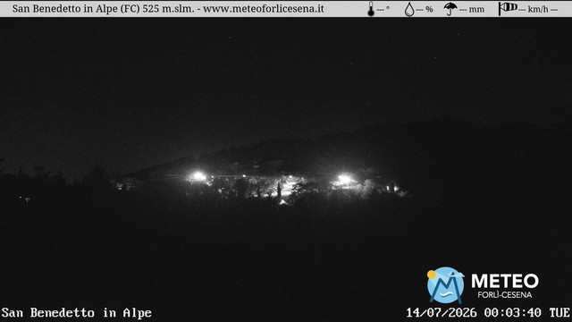 time-lapse frame, San Benedetto in Alpe webcam