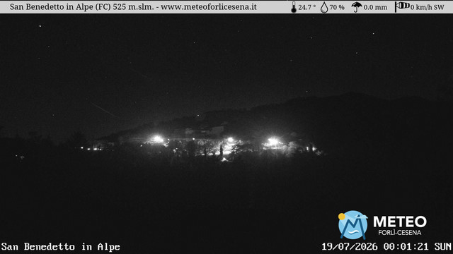 time-lapse frame, San Benedetto in Alpe webcam