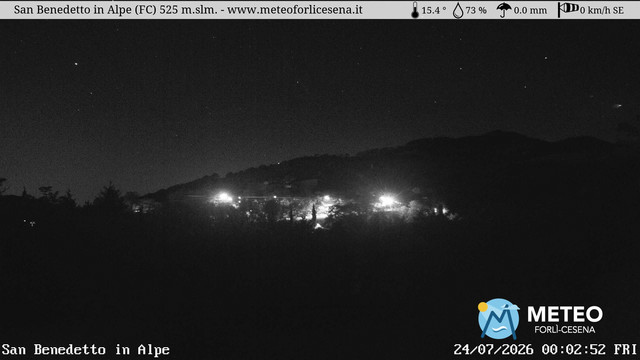 time-lapse frame, San Benedetto in Alpe webcam
