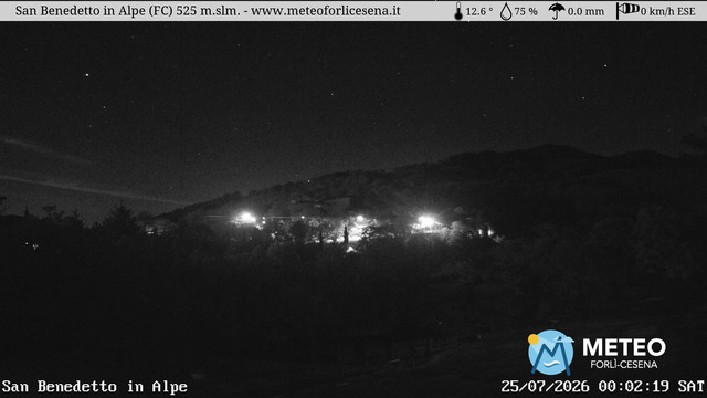time-lapse frame, San Benedetto in Alpe webcam