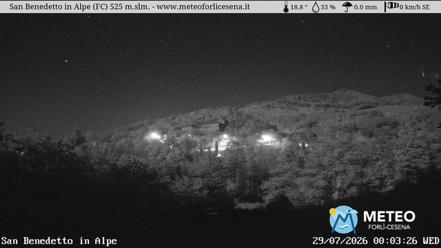 time-lapse frame, San Benedetto in Alpe webcam