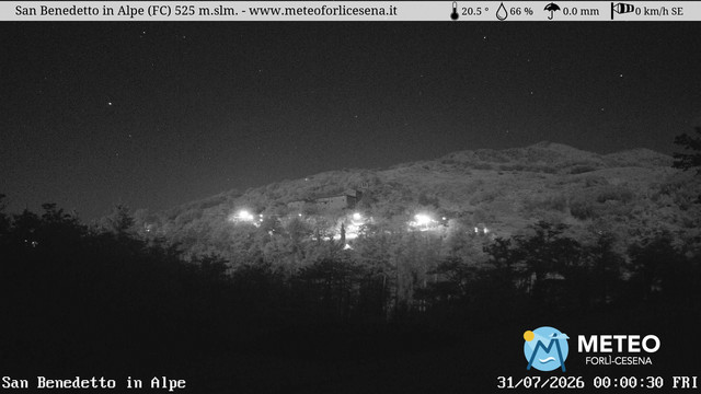 time-lapse frame, San Benedetto in Alpe webcam