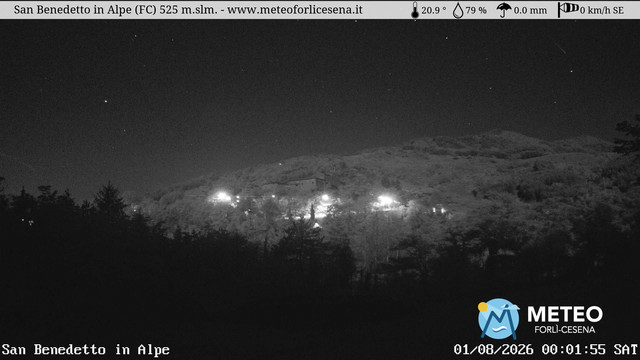 time-lapse frame, San Benedetto in Alpe webcam