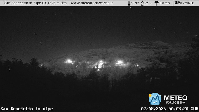 time-lapse frame, San Benedetto in Alpe webcam