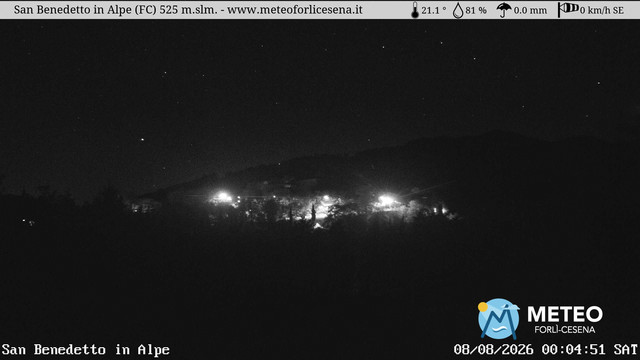 time-lapse frame, San Benedetto in Alpe webcam