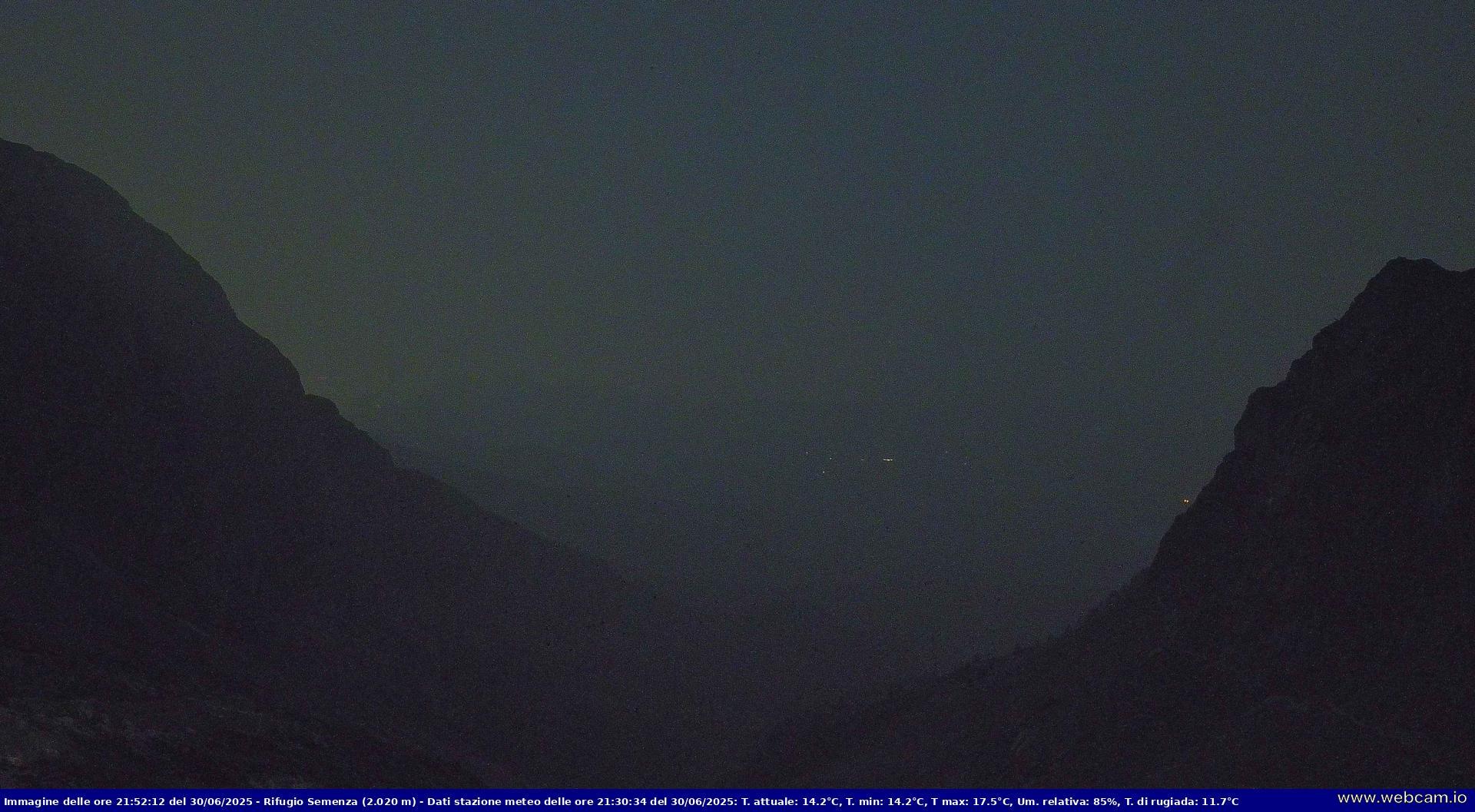time-lapse frame, Webcam Rif. Semenza - CAI - 2020m webcam