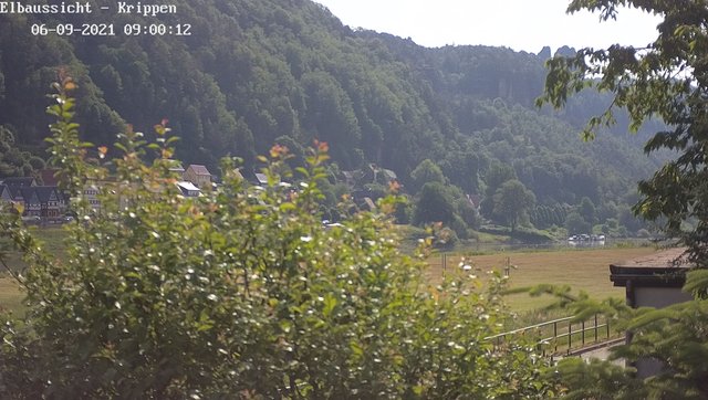 time-lapse frame, Webcam in Bad Schandau Sächsische Schweiz webcam