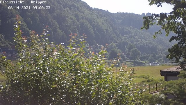 time-lapse frame, Webcam in Bad Schandau Sächsische Schweiz webcam