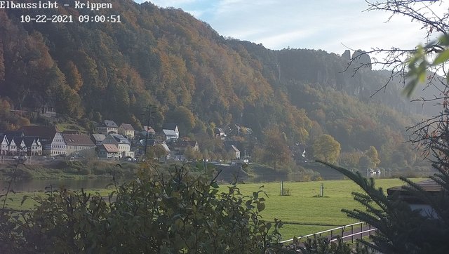 time-lapse frame, Webcam in Bad Schandau Sächsische Schweiz webcam