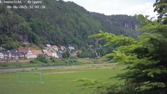 view from Webcam in Bad Schandau Sächsische Schweiz on 2025-06-06