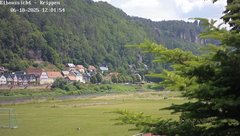 view from Webcam in Bad Schandau Sächsische Schweiz on 2025-06-18