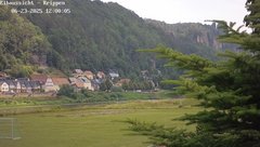 view from Webcam in Bad Schandau Sächsische Schweiz on 2025-06-23
