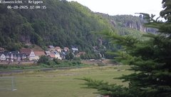 view from Webcam in Bad Schandau Sächsische Schweiz on 2025-06-28