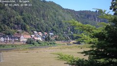 view from Webcam in Bad Schandau Sächsische Schweiz on 2025-07-02
