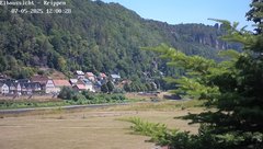 view from Webcam in Bad Schandau Sächsische Schweiz on 2025-07-05