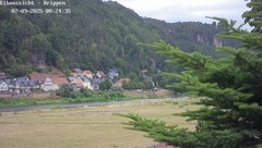 view from Webcam in Bad Schandau Sächsische Schweiz on 2025-07-09