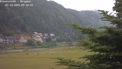 view from Webcam in Bad Schandau Sächsische Schweiz on 2025-07-13