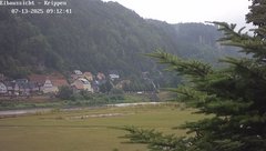 view from Webcam in Bad Schandau Sächsische Schweiz on 2025-07-13