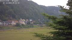 view from Webcam in Bad Schandau Sächsische Schweiz on 2025-07-13