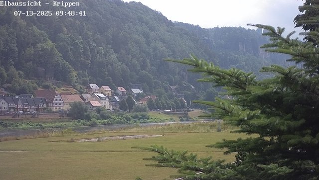 time-lapse frame, Webcam in Bad Schandau Sächsische Schweiz webcam